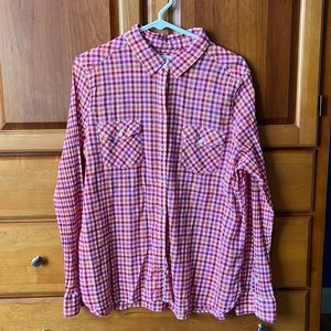 Sonoma Life Styles Womens Cotton Button Down Top